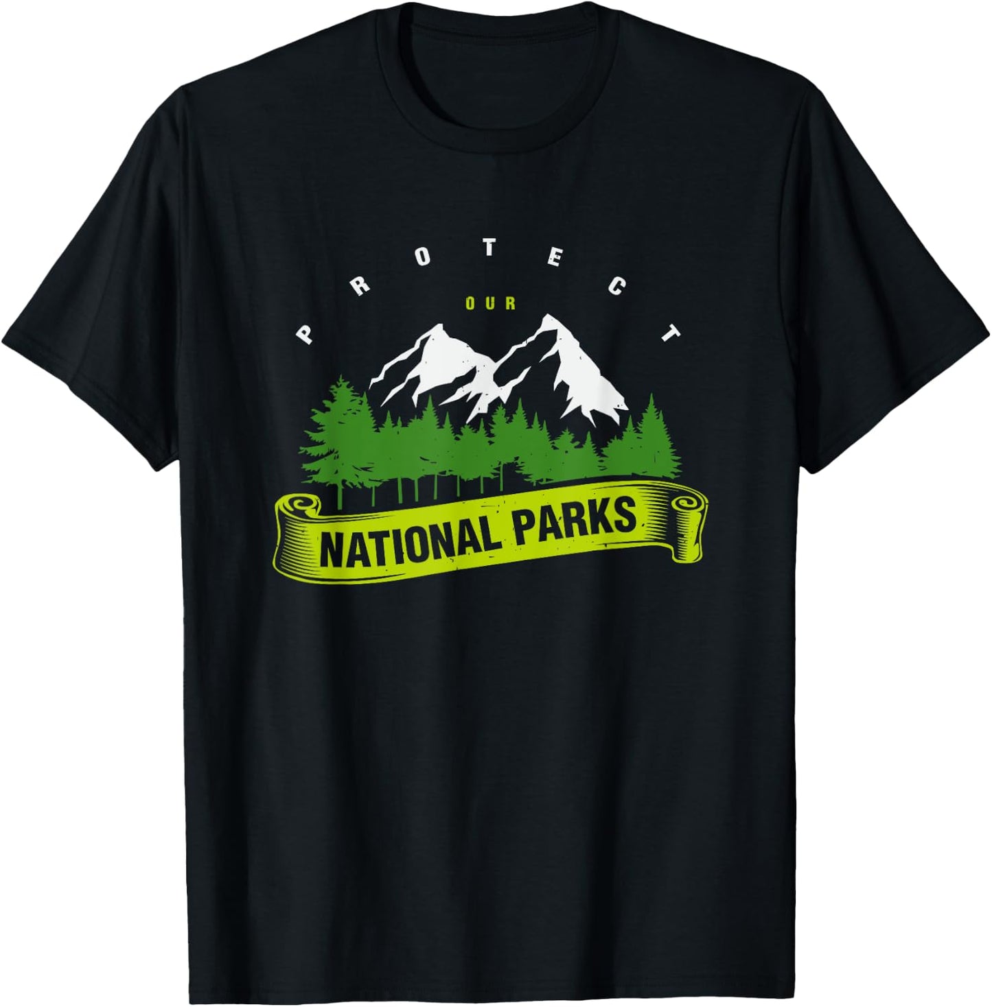 Earth Day Protect Our National Parks Men Women Kids T-Shirt - T-Shirt | Black