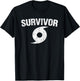 Hurricane Survivor Distressed T-Shirt - T-Shirt | Black