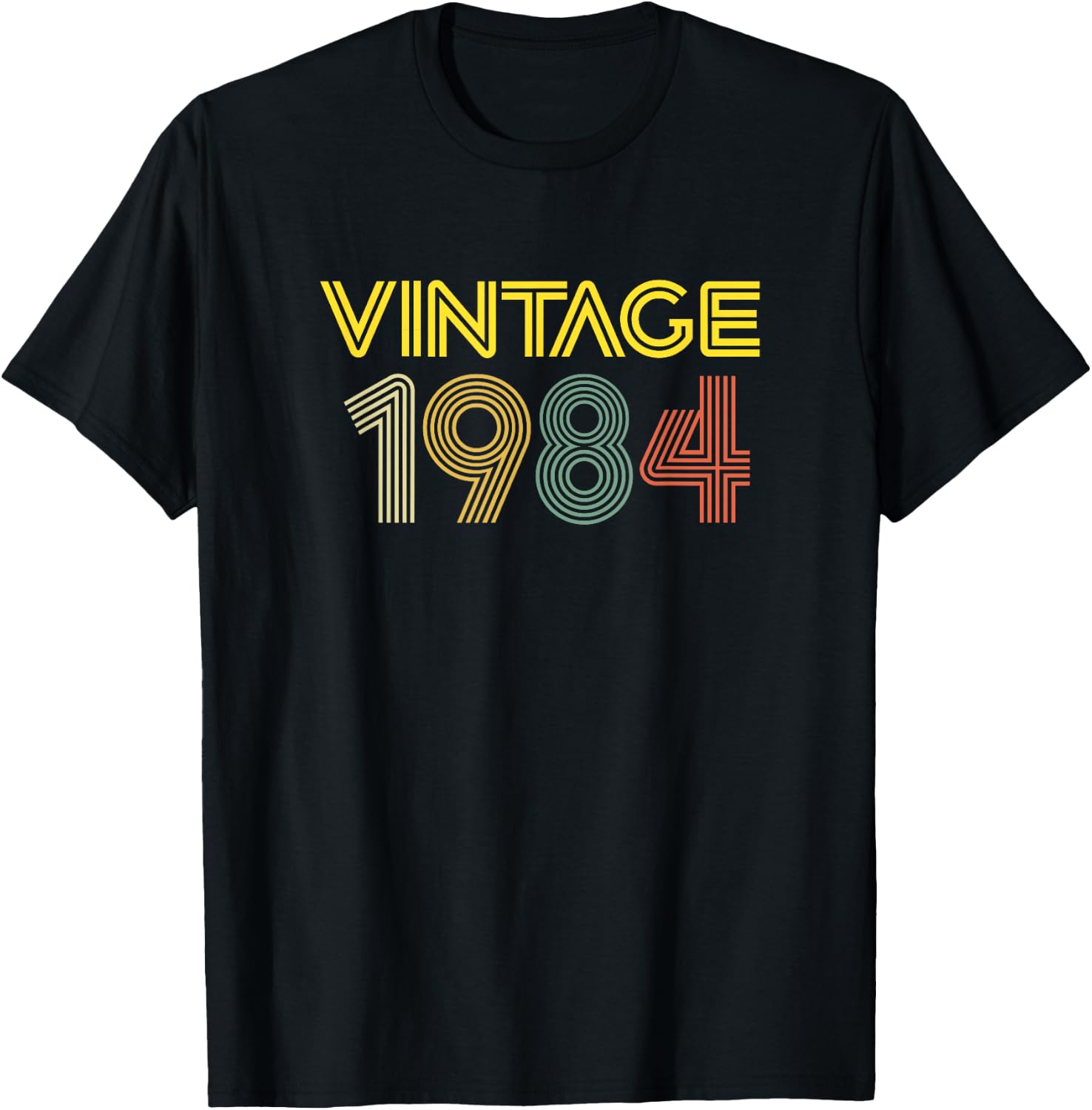 Vintage 1984 Best Year 1984 Original Genuine Classic T-Shirt - T-Shirt | Black
