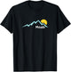 Moab, Utah Sunset Mountain - Moab T-Shirt - T-Shirt | Black