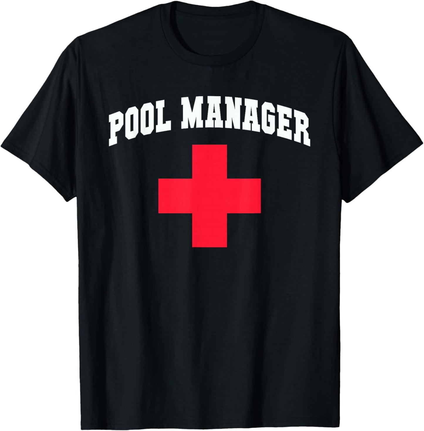 Funny POOL MANAGER Beach Cruise Scuba Beaching Vacation T-Shirt - T-Shirt | Black