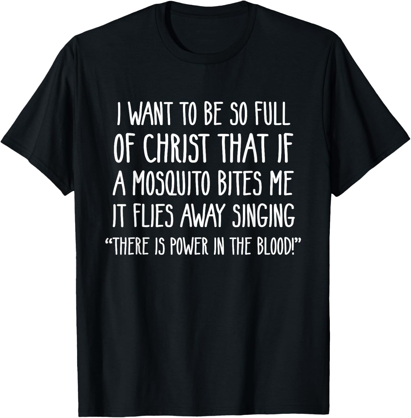 Christian Mosquito Joke Funny Deluxe T-Shirt - T-Shirt | Black