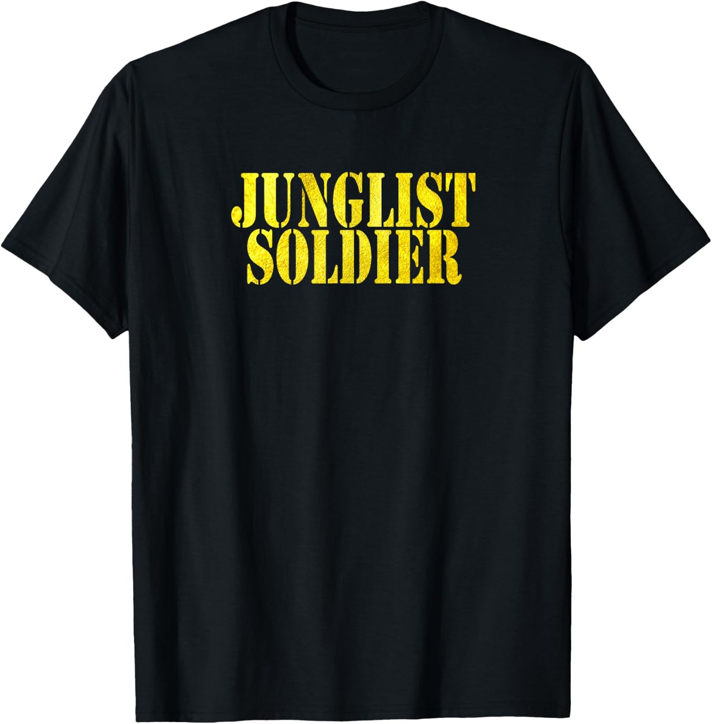Junglist Soldier Drum & Bass Jungle T-Shirt - T-Shirt | Black