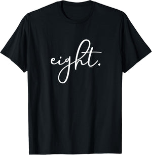 8th Birthday Shirt Girl 8 Year | Party Ideas Age 8 Eight T-Shirt - T-Shirt | Black
