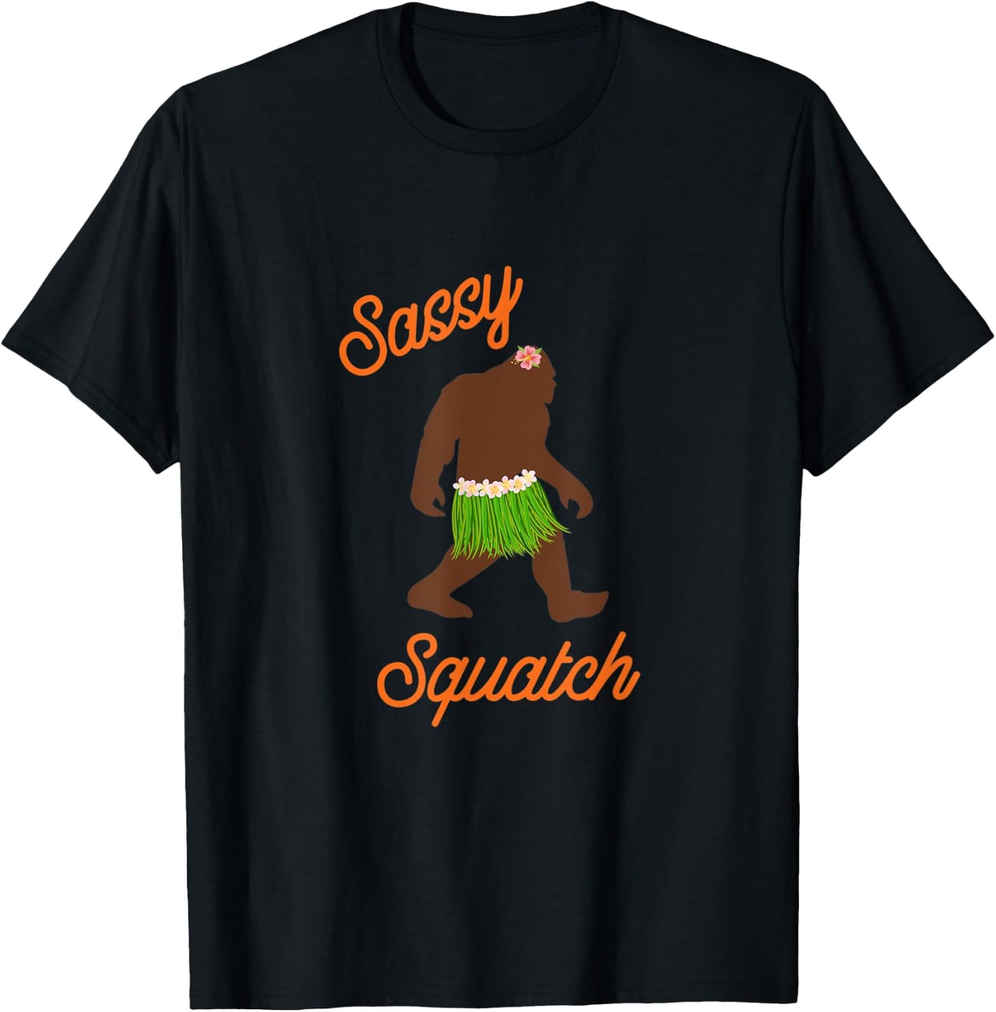Sassy, Squatch, Female Sasquatch, Bigfoot T-Shirt - T-Shirt | Black