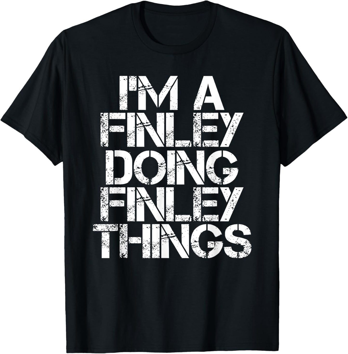 FINLEY Funny Surname Family Tree Birthday Reunion Gift T-Shirt - T-Shirt | Black