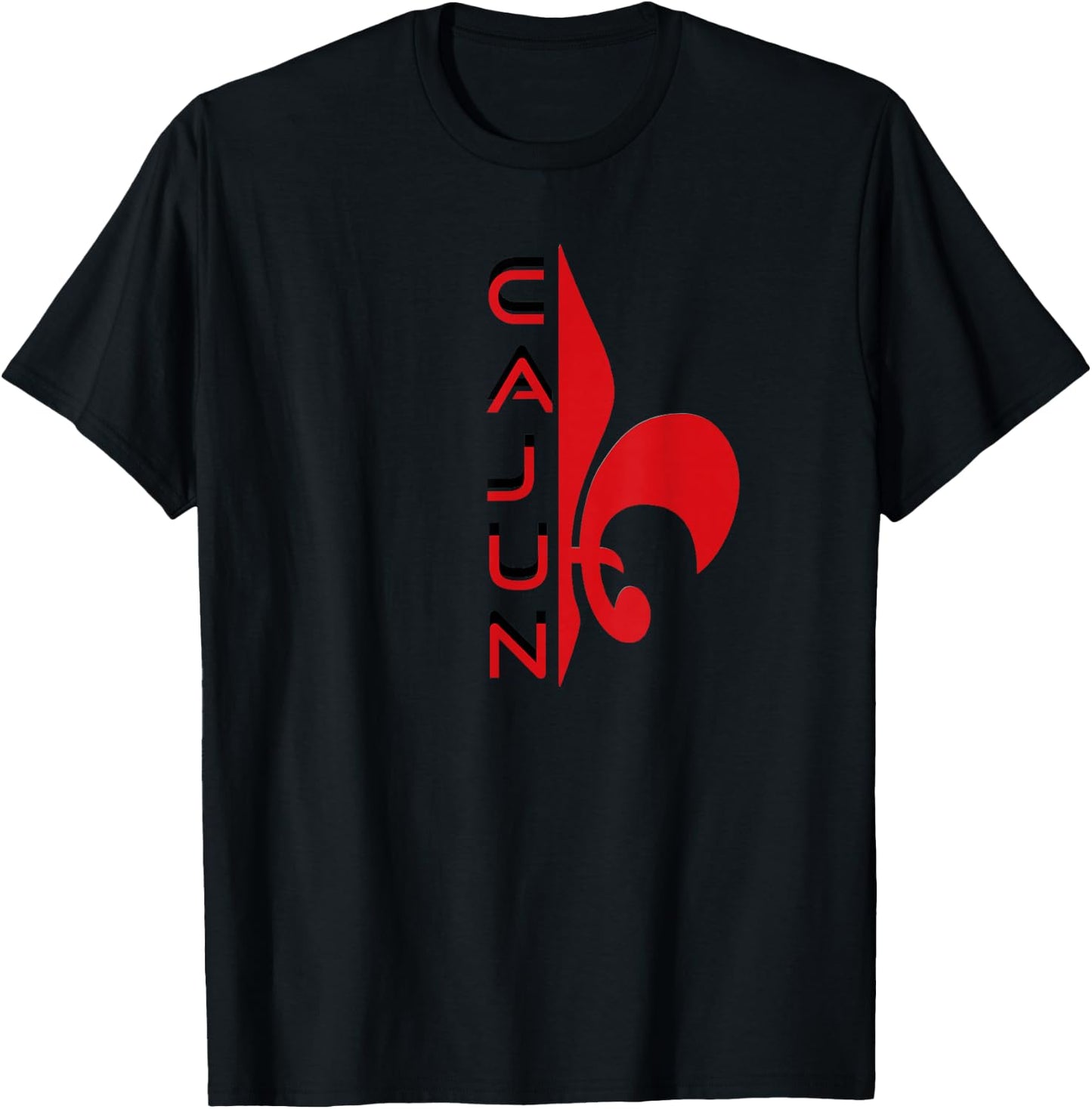 Proud Cajun Fleur Louisiana Pride State Symbol T-Shirt - T-Shirt | Black