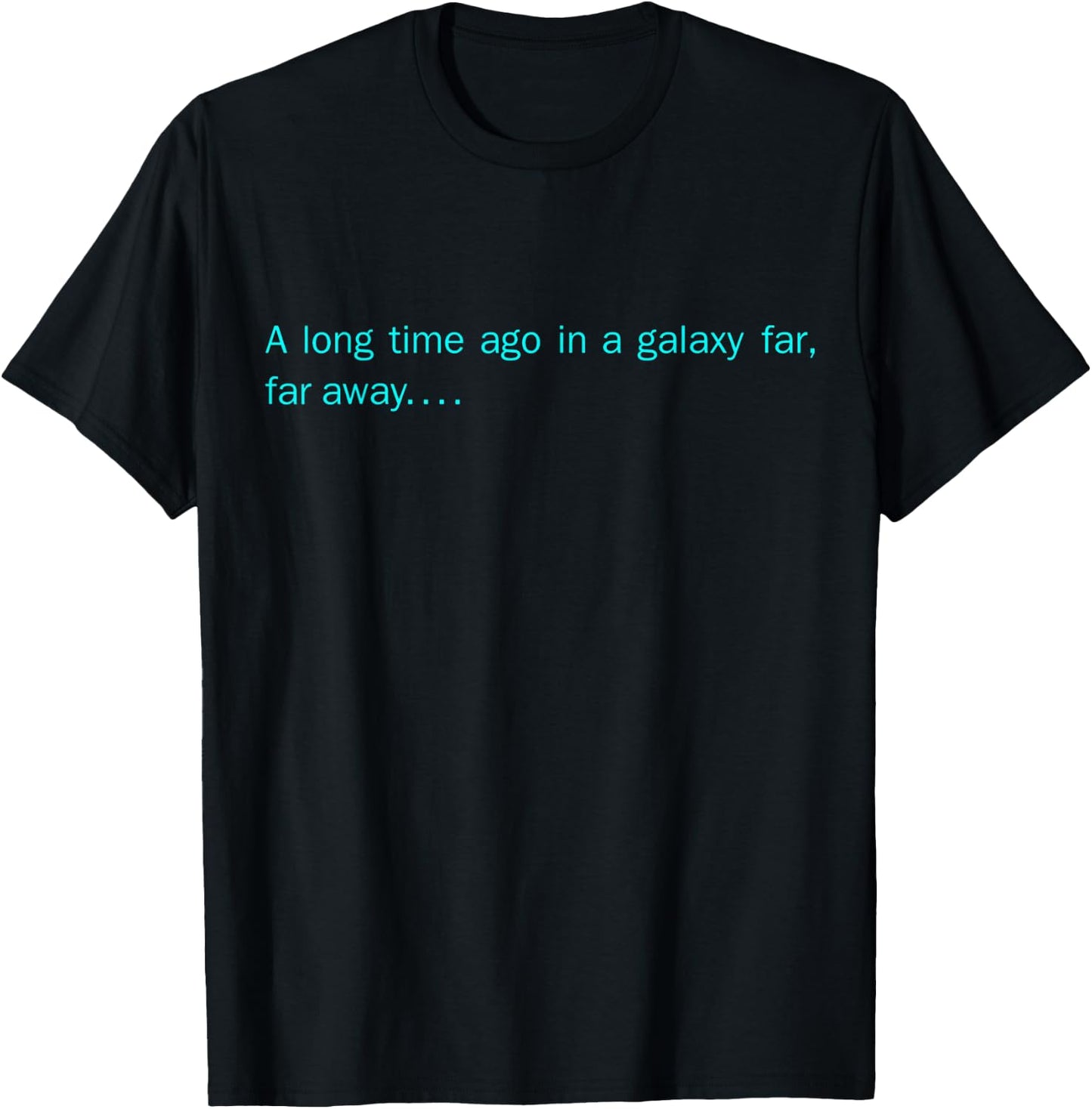 Star Wars Long Time Ago Iconic Movie Intro Graphic T-Shirt - T-Shirt | Black