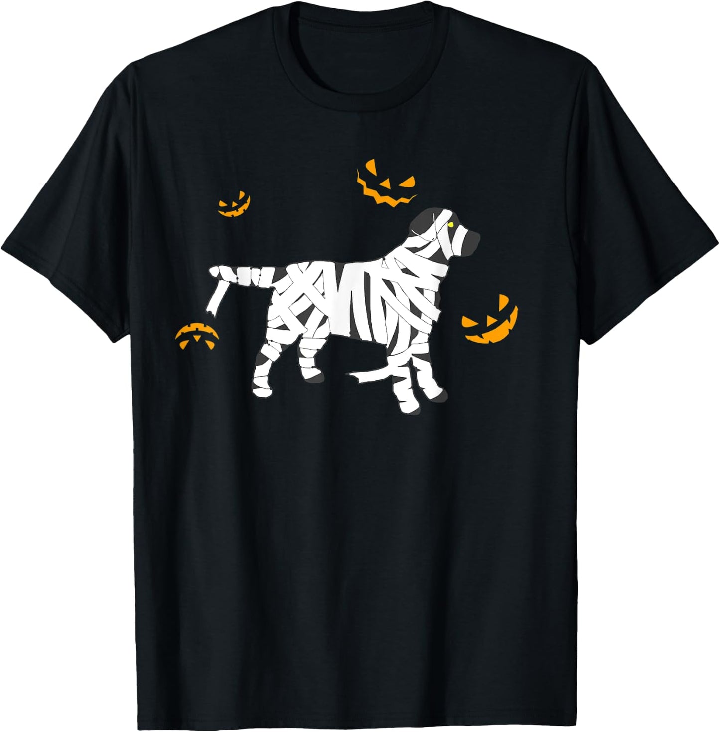 Halloween Scary Labrador Retriever Mummy Dog Lover Women Kids T-Shirt - T-Shirt | Black