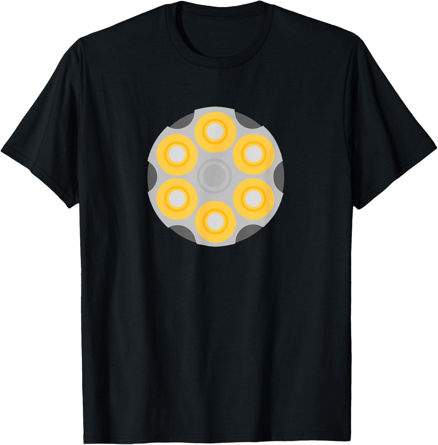 Revolver Cartridge Shells - Gun T-Shirt - T-Shirt | Black