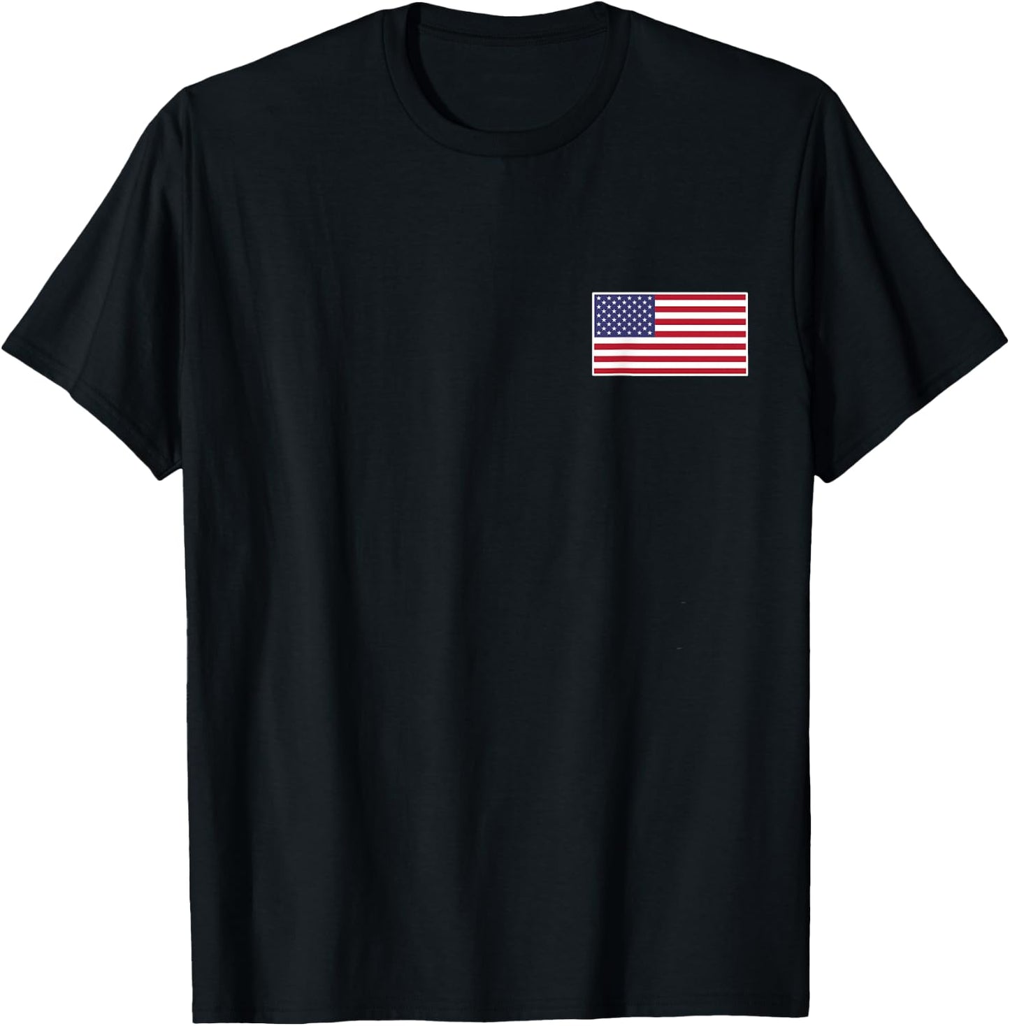 American Flag Cool Patriotic USA Flags Men Women T-Shirt - T-Shirt | Black