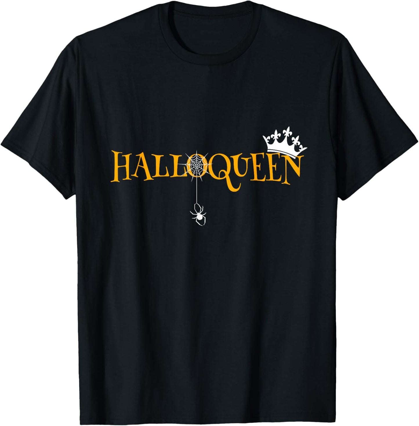 Funny Halloqueen Halloween Queen T-Shirt - T-Shirt | Black