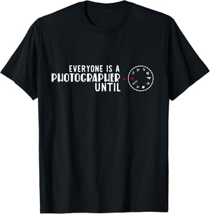 Everyone is a Photographer Until Manual Fashion T-Shirt - T-Shirt | Black