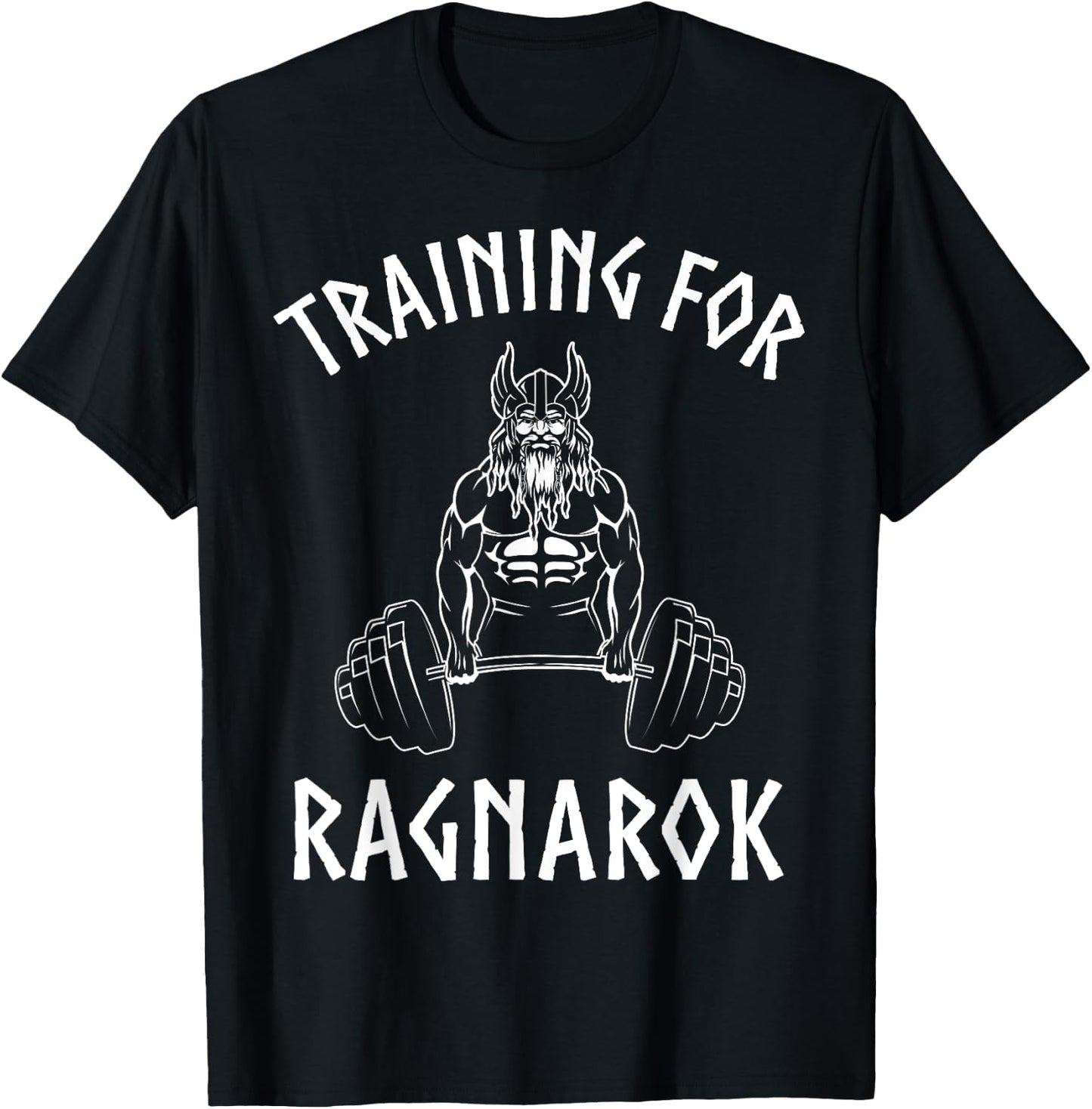 Viking Training For Ragnarok Shirt Norse Gym T-Shirt - T-Shirt | Black