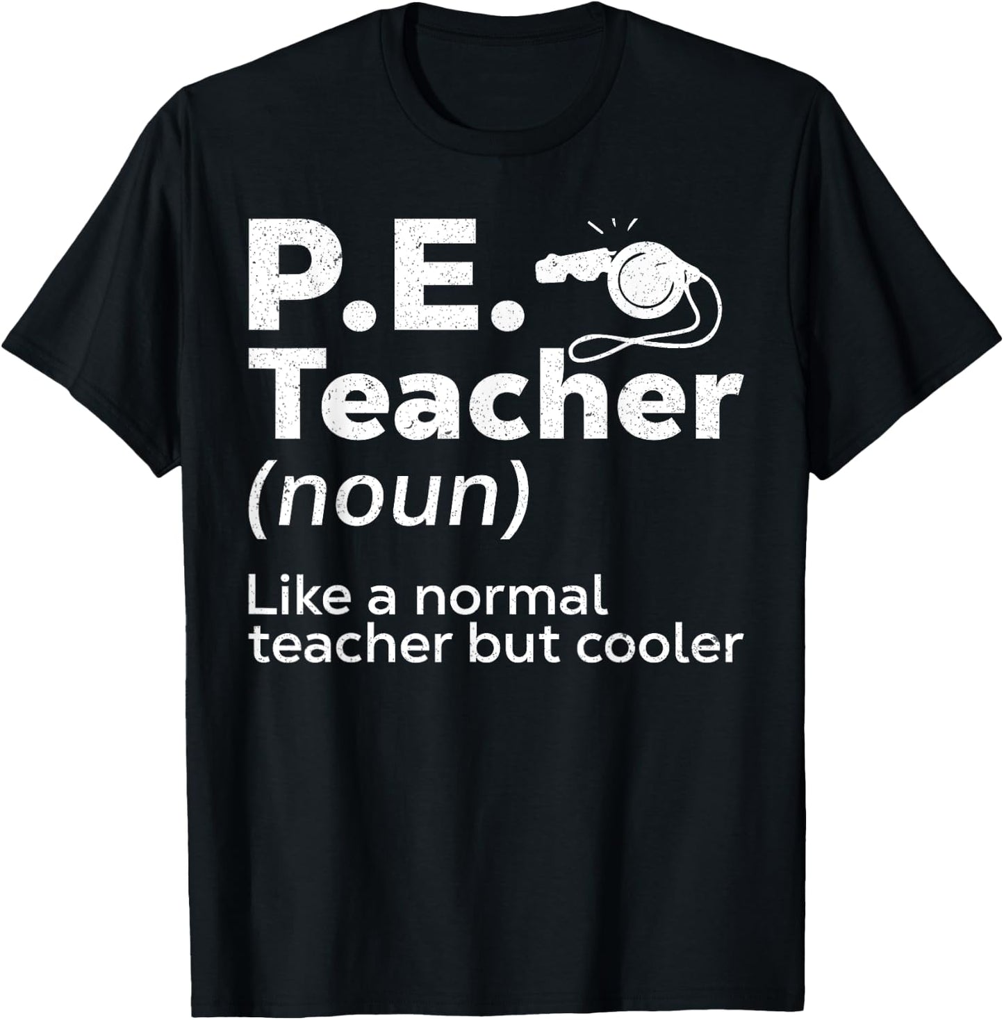 Cool PE Teacher Art Women Physical Education Teacher T-Shirt - T-Shirt | Black
