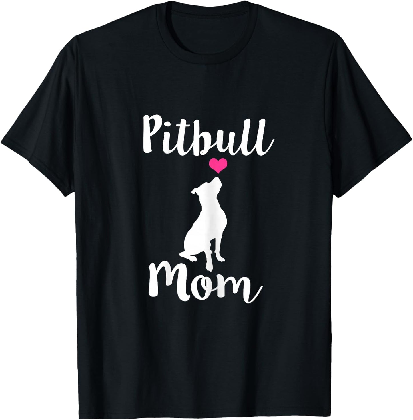Pitbull Mom - Pit Bull Dog Mama Gift T-Shirt - T-Shirt | Black