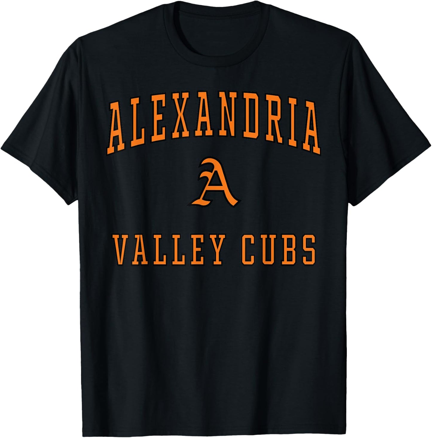 Alexandria High School Valley Cubs C1 T-Shirt - T-Shirt | Black