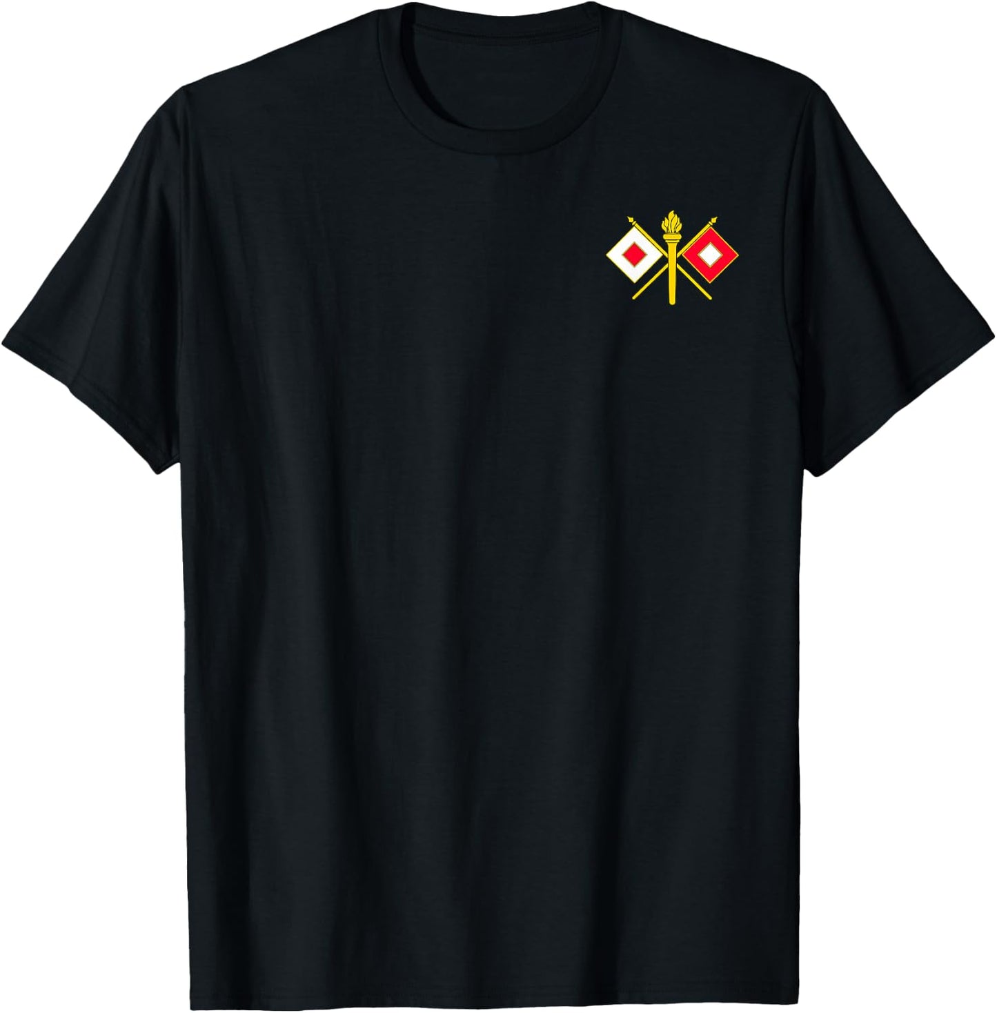 Army Signal Corps Branch Military Veteran Morale T-Shirt - T-Shirt | Black