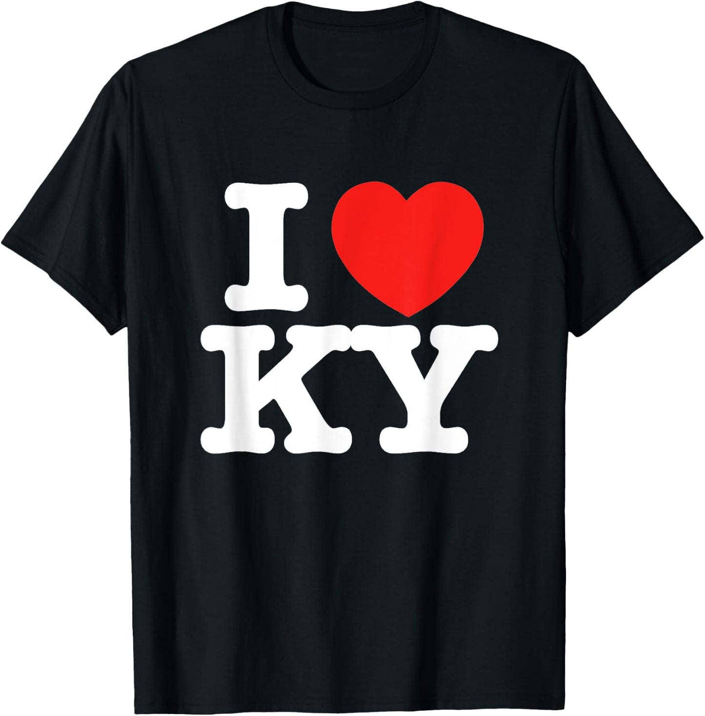 I Heart Kentucky (KY) Love T-Shirt - T-Shirt | Black