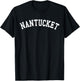 Classic Nantucket - Distressed Style T-Shirt - T-Shirt | Black