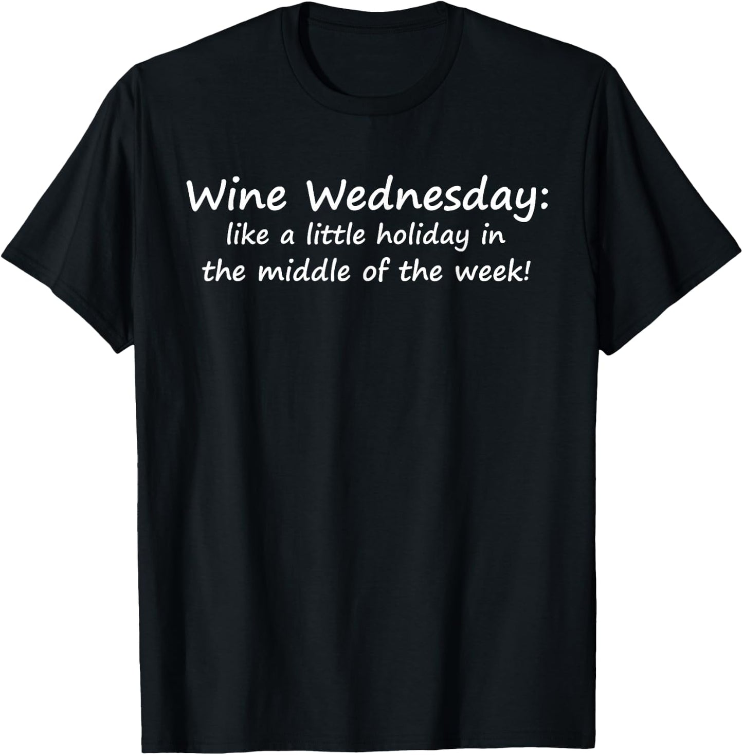 Wine Wednesday Shirt , Wine Lovers T-Shirt - T-Shirt | Black