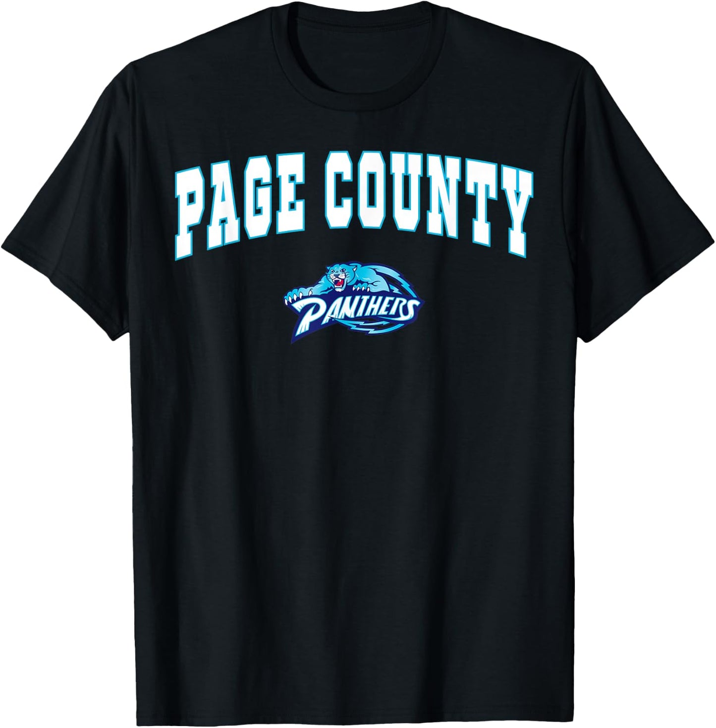 Page County High School Panthers C2 T-Shirt - T-Shirt | Black