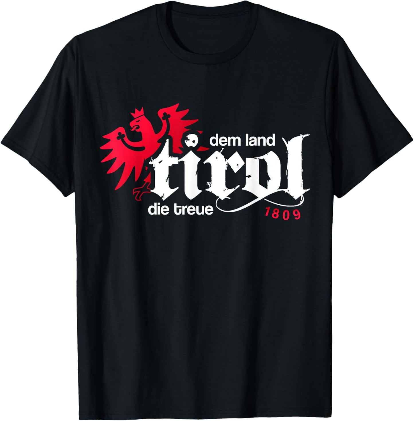Dem Land Tirol die Treue Eagle Men Women Kids Tyrol T-Shirt - T-Shirt | Black
