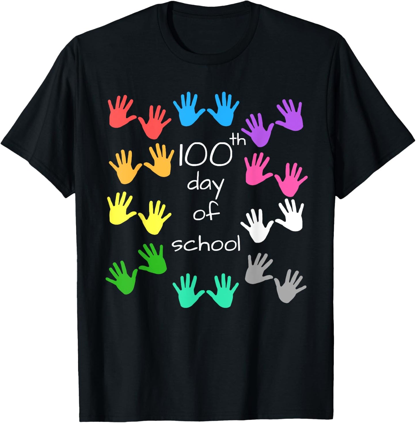 100th School Day Shirt - 100 Days Celebration Shirt T-Shirt - T-Shirt | Black