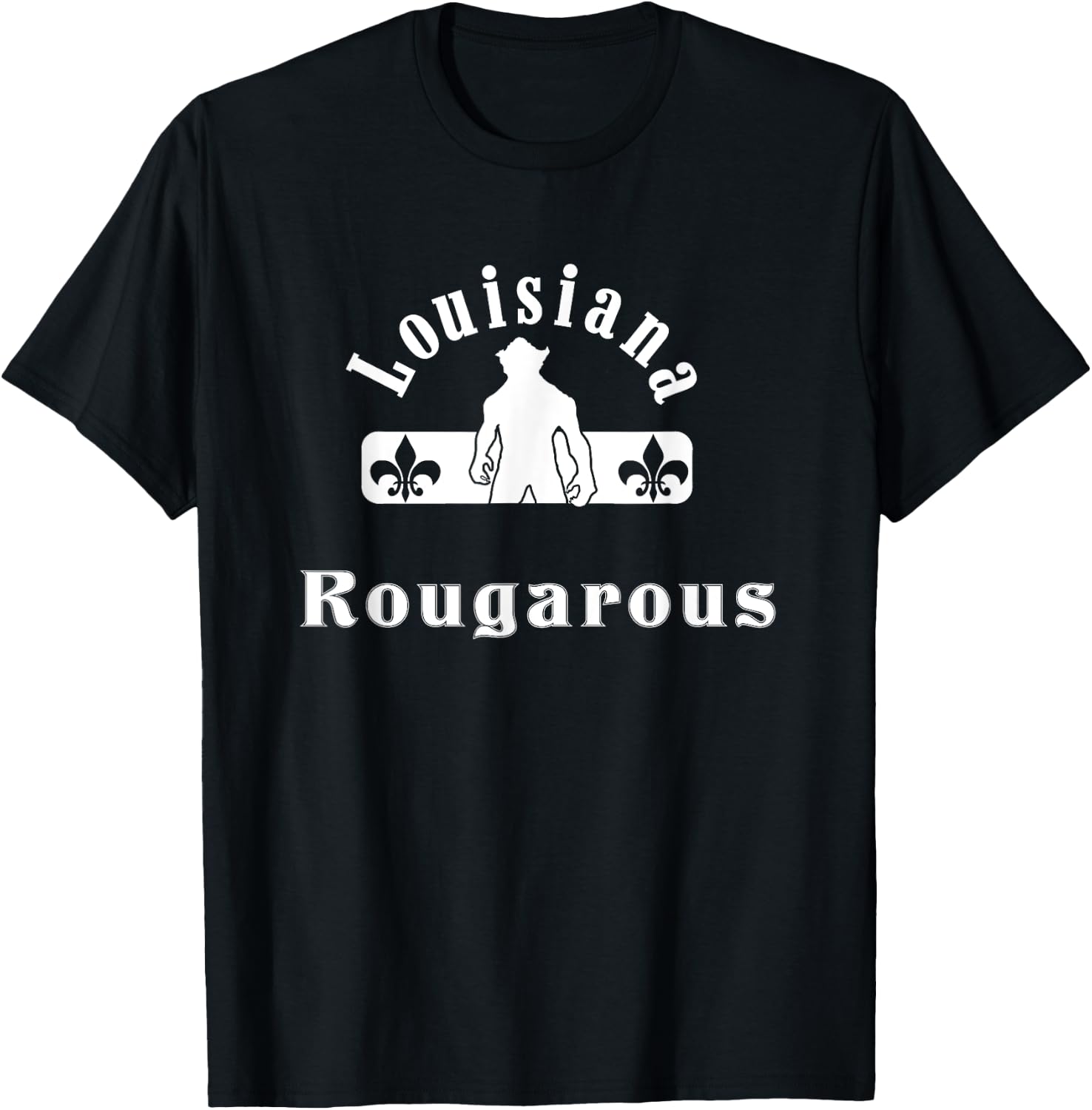 Louisiana Rougarou Loupgarou New Orleans Swamp Monster T-Shirt - T-Shirt | Black