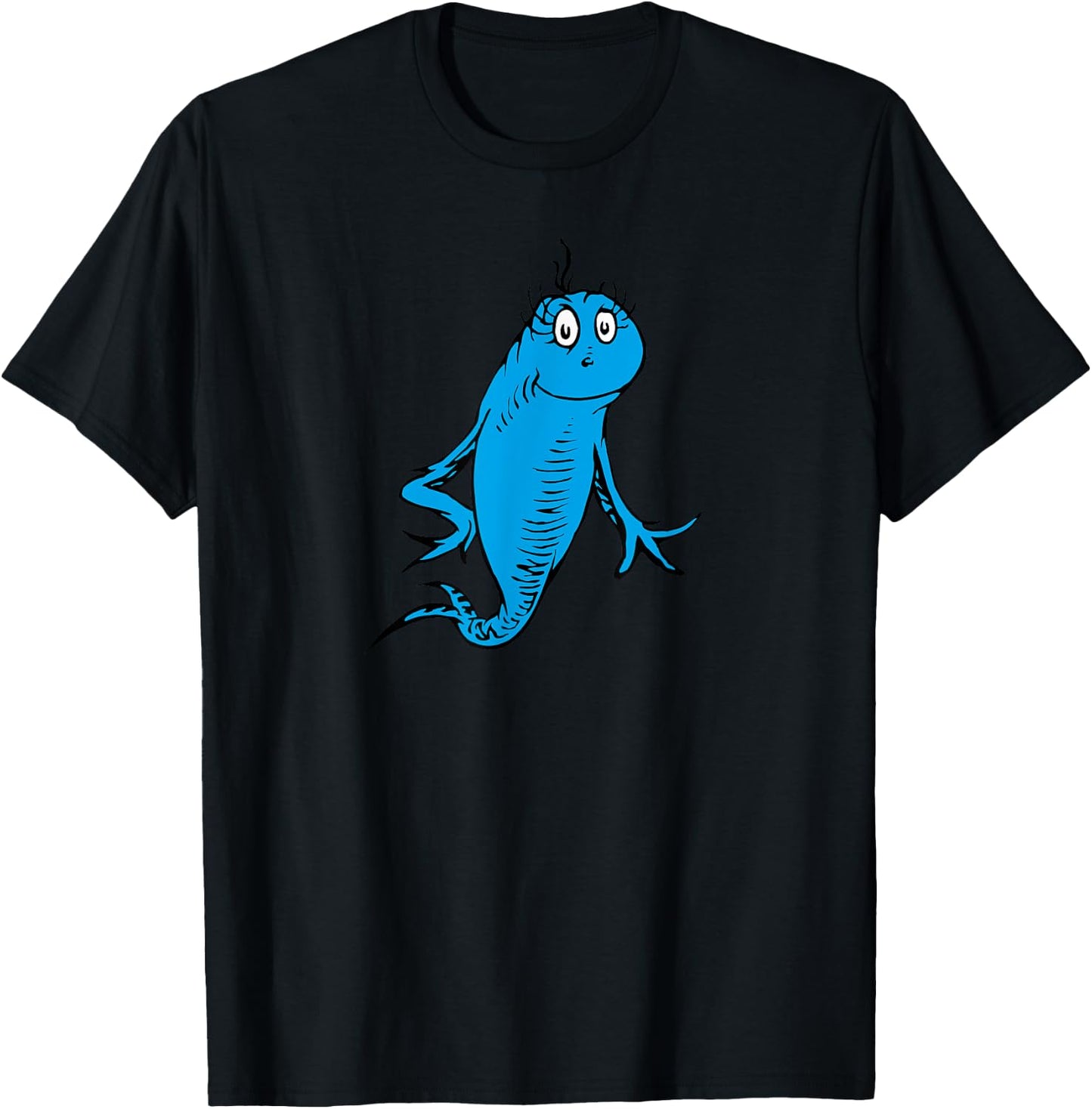 Dr. Seuss Blue Fish T-Shirt - T-Shirt | Black