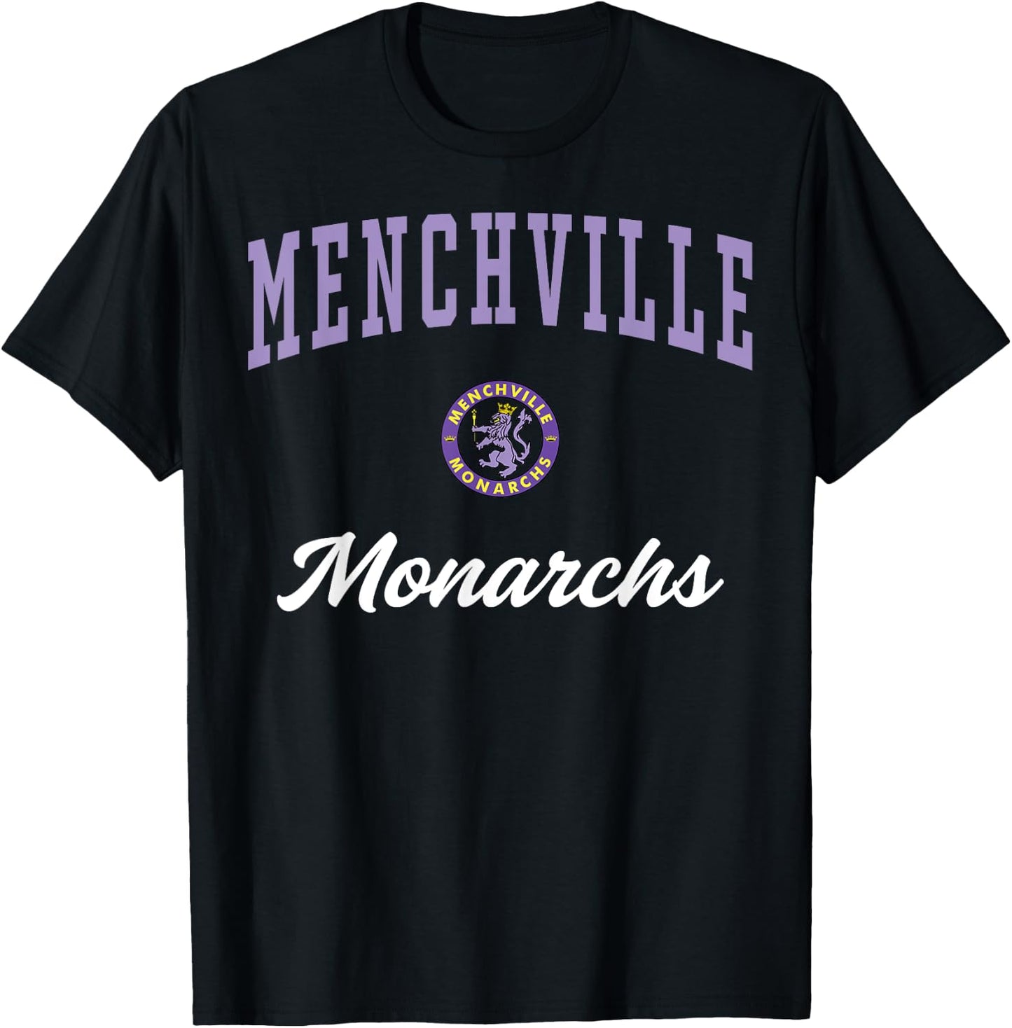 Menchville High School Monarchs C3 T-Shirt - T-Shirt | Black