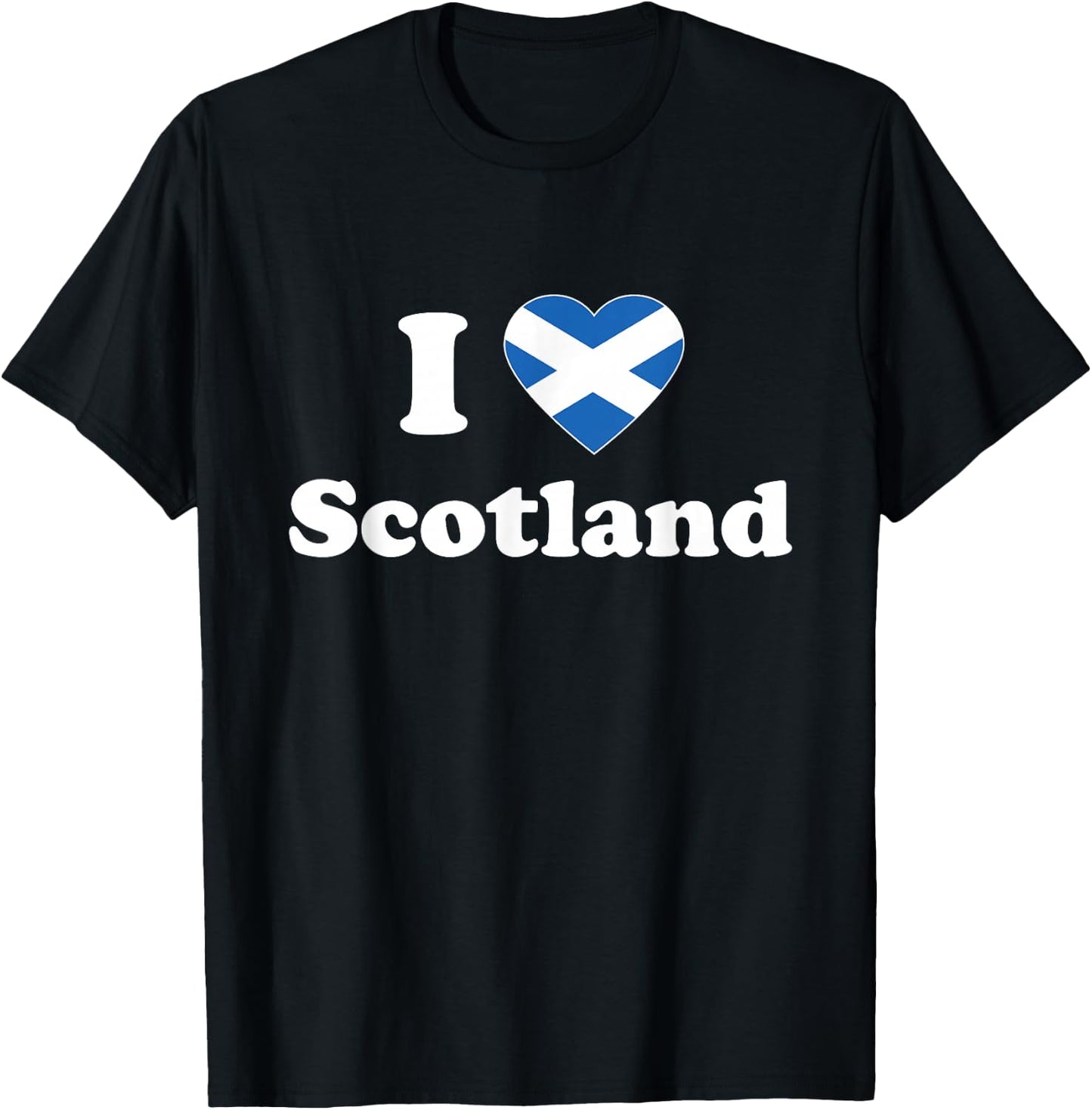 I Love Scotland I Heart Scotland Scottish T-Shirt - T-Shirt | Black