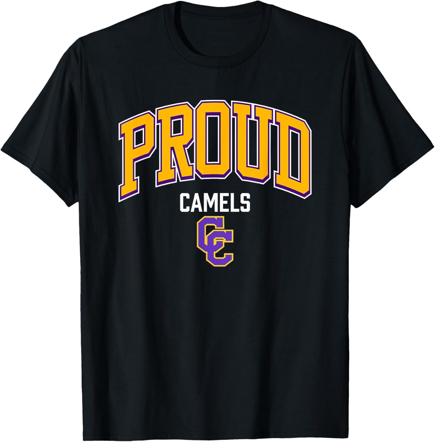Campbell County Camels Logo Proud HS T-Shirt - T-Shirt | Black
