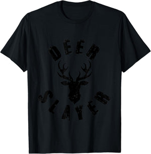 Deer Slayer Hunter Hunting Buck Sportsman T-Shirt - T-Shirt | Black