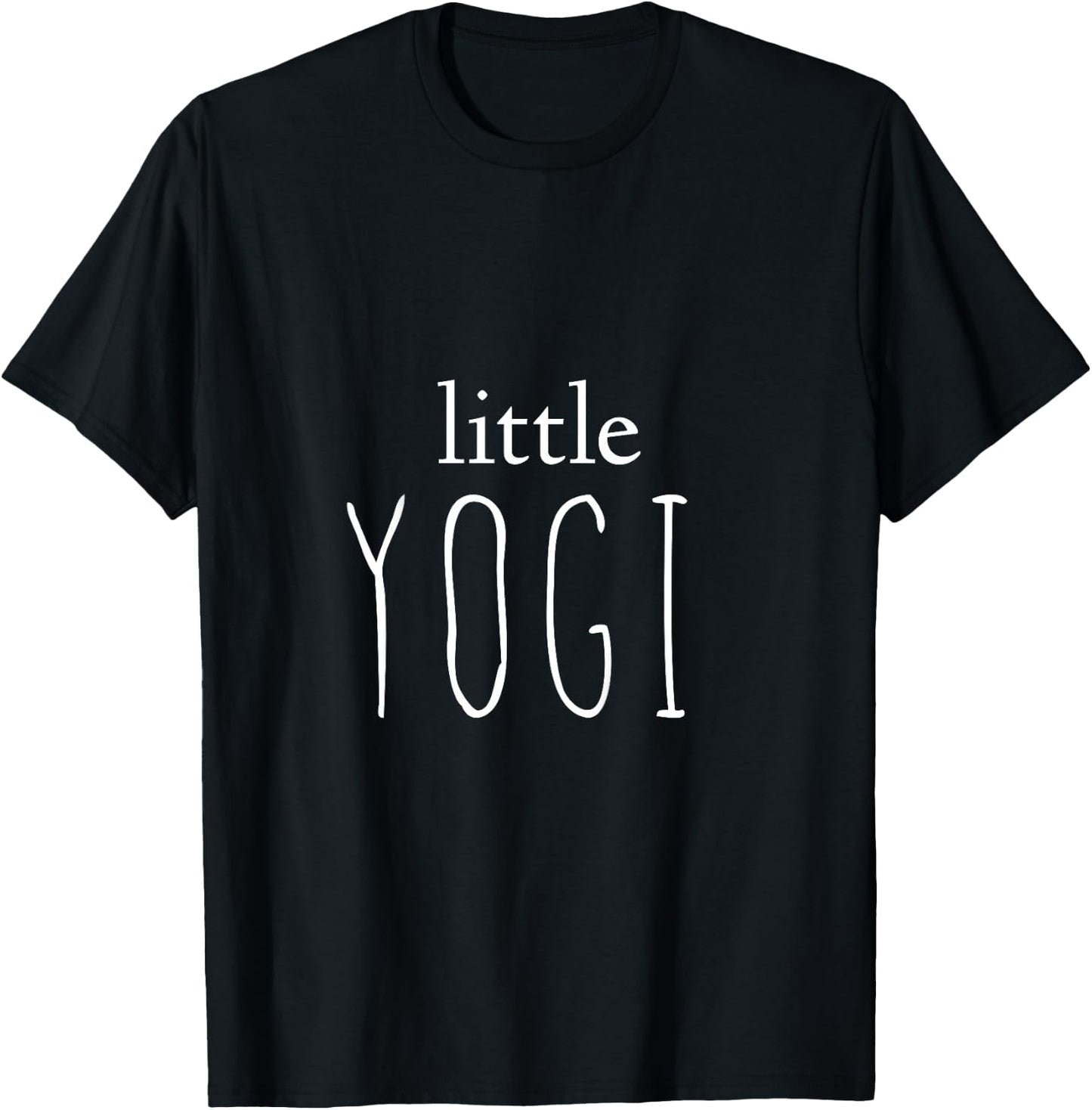 Little Yogi Toddler Child Kid Yoga T-Shirt - T-Shirt | Black