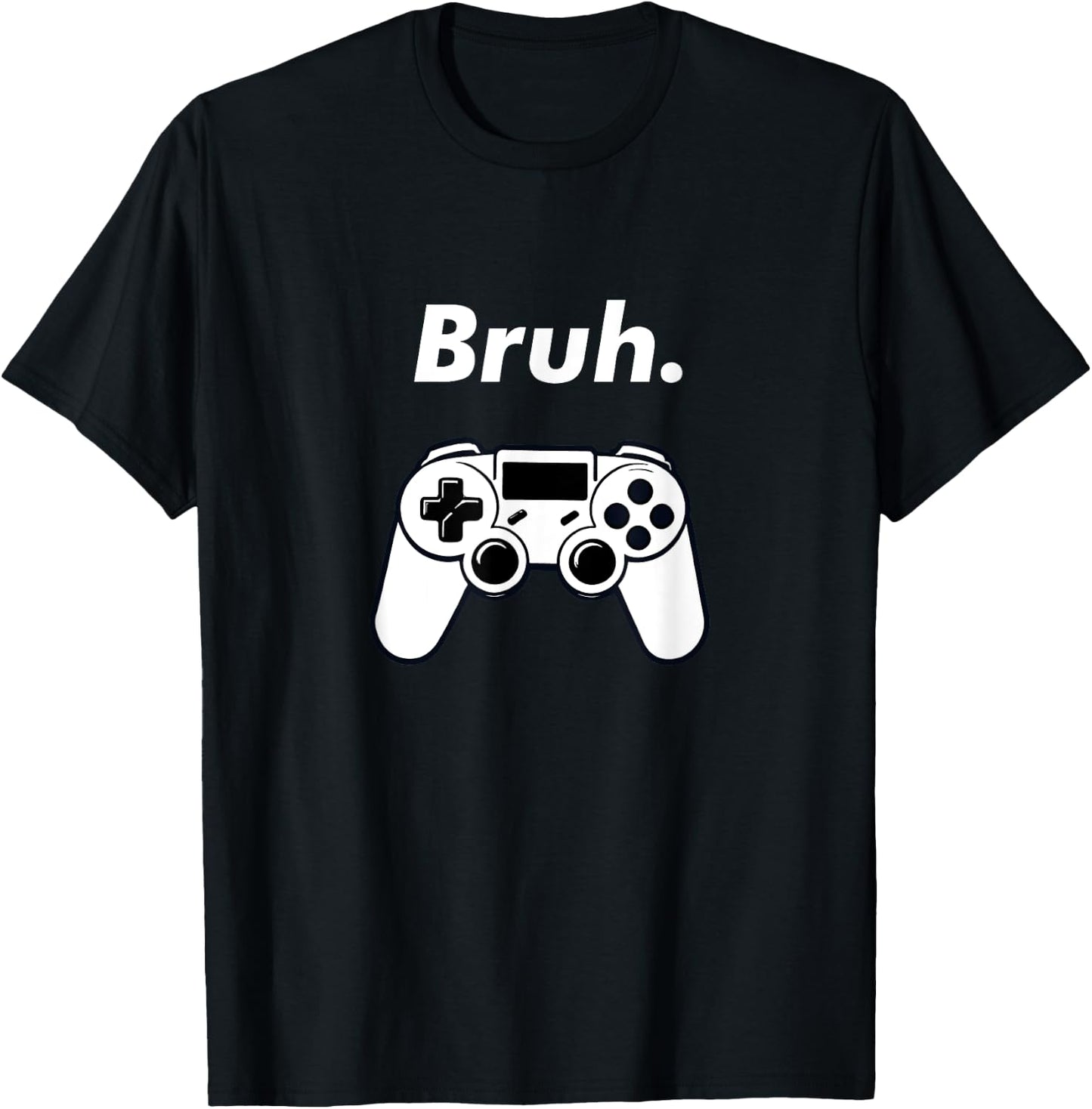 Gamer Bruh Funny Video Gaming Teen Boys Kids Boy Youth T-Shirt - T-Shirt | Black