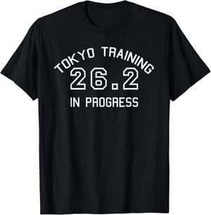 Tokyo 26.2 Marathon Training Shirt T-Shirt - T-Shirt | Black