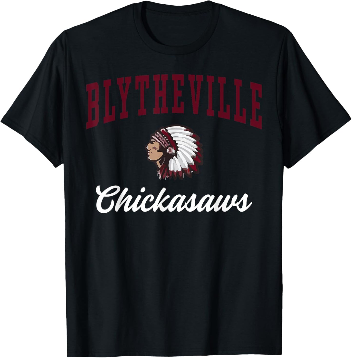 Blytheville High School Chickasaws C3 T-Shirt - T-Shirt | Black
