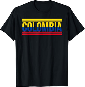 Colombia - Colombian Flag Shirt | Sport Soccer Football Gift T-Shirt - T-Shirt | Black
