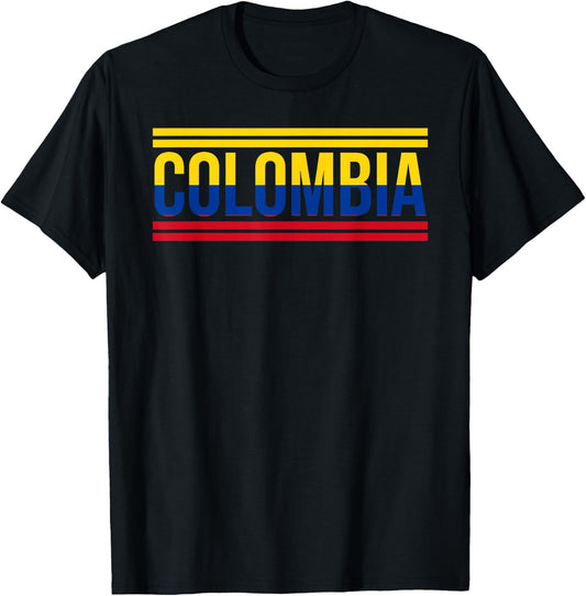 Colombia - Colombian Flag Shirt | Sport Soccer Football Gift T-Shirt - T-Shirt | Black
