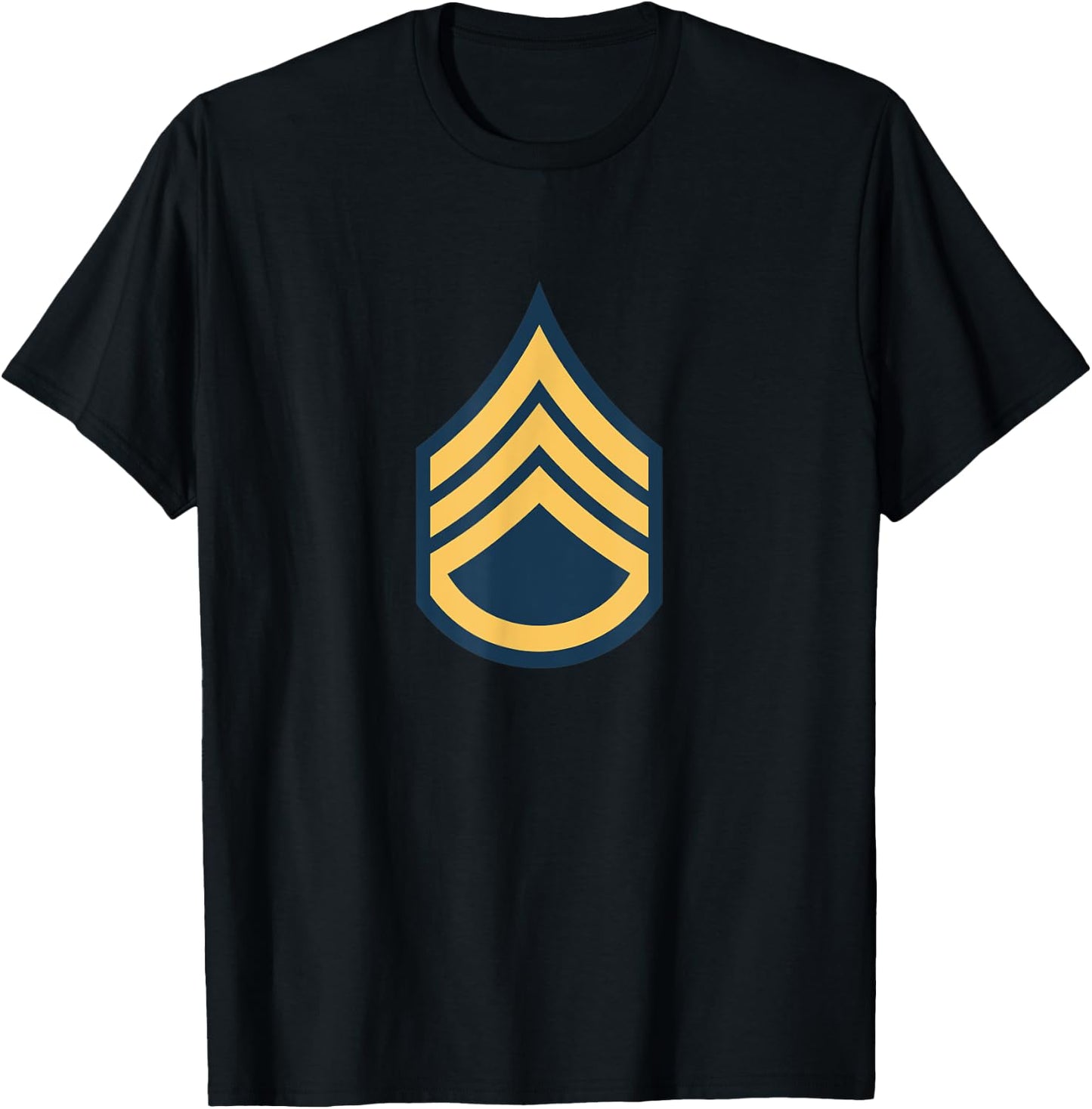 US Army Rank - Staff Sergeant (E-6) - SSG centered T-Shirt - T-Shirt | Black
