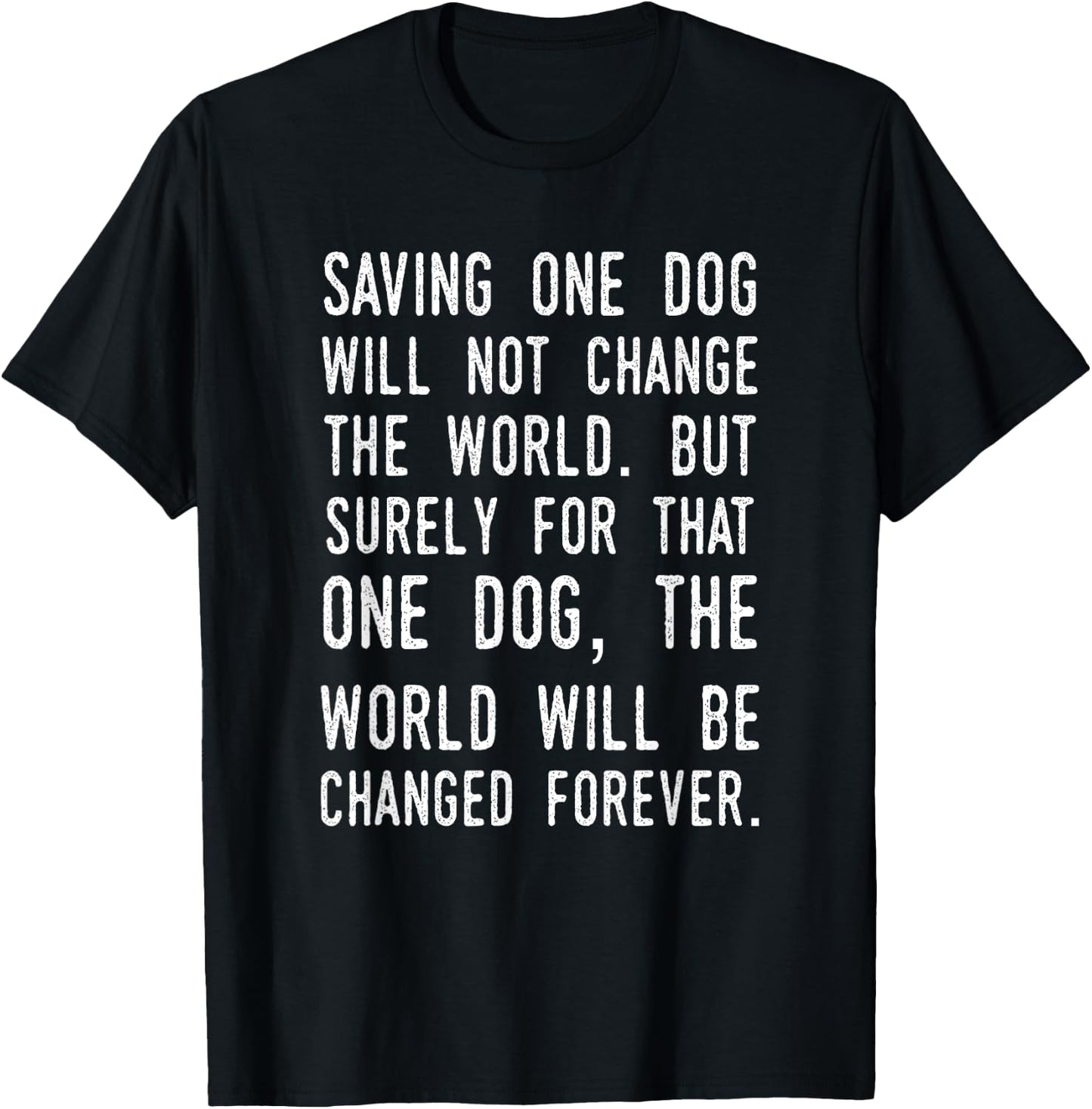 Dog Rescue Humane Society Adoption T-Shirt - T-Shirt | Black