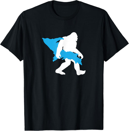Bigfoot Upper Peninsula funny Sasquatch UP MI T-Shirt - T-Shirt | Black