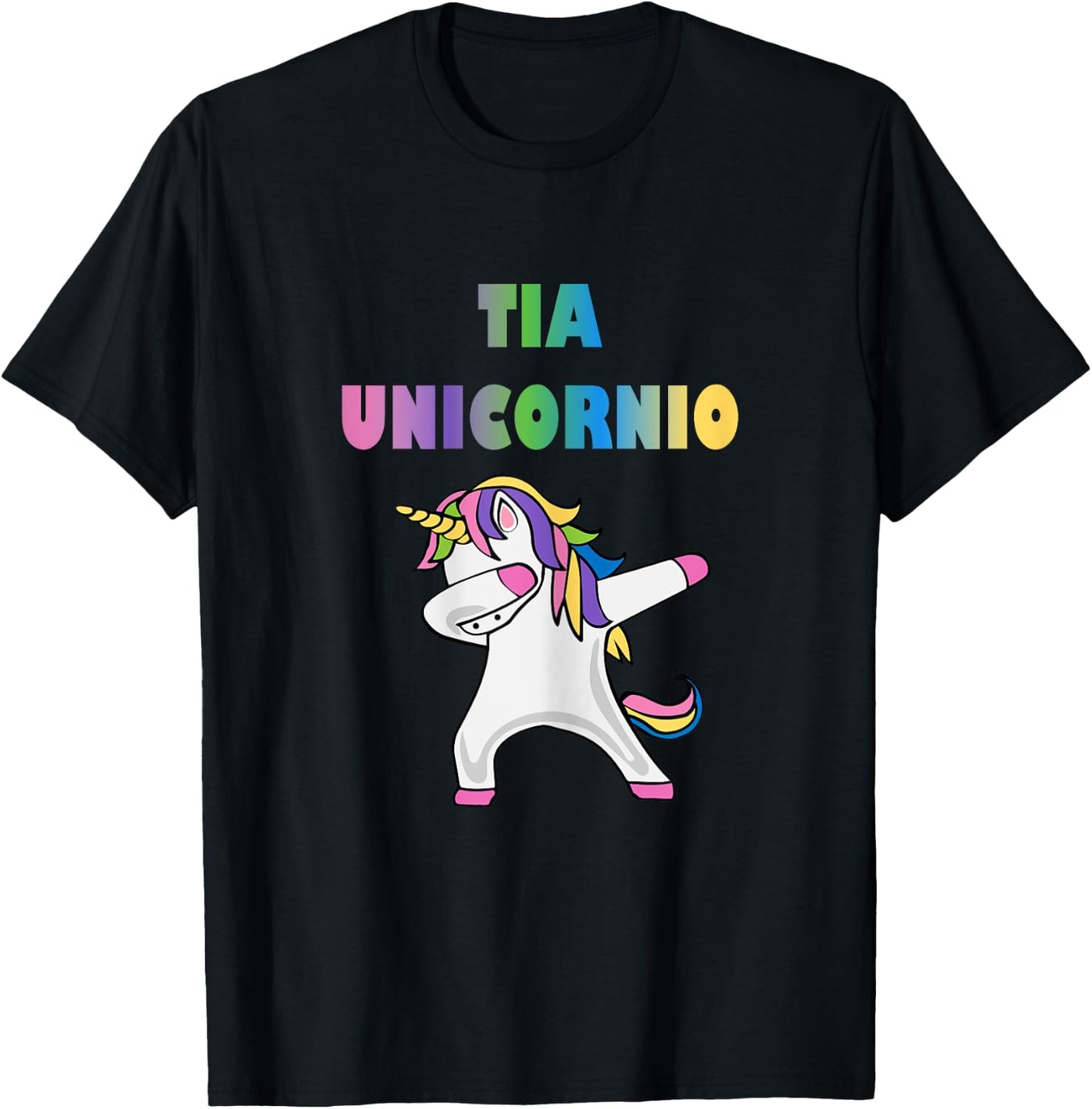 Playeras de Unicornio para Familia - Tia Unicornio T-Shirt - T-Shirt | Black