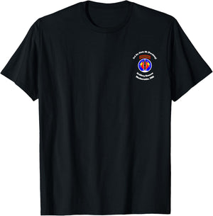 3rd Bn 84th FA Artillery Kaserne w56th FA small front design T-Shirt - T-Shirt | Black