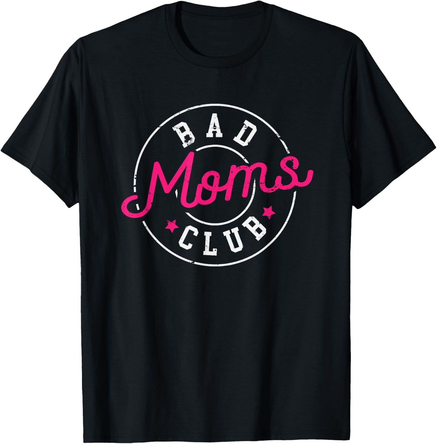 Empowered Strong Women Hustle Boss Mom Wife Gifts Bad Moms Club New Mom Mother Hustler Woman T-Shirt - T-Shirt | Black