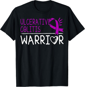 Ulcerative Colitis Warrior Shirt Gift UC Patients T-Shirt - T-Shirt | Black