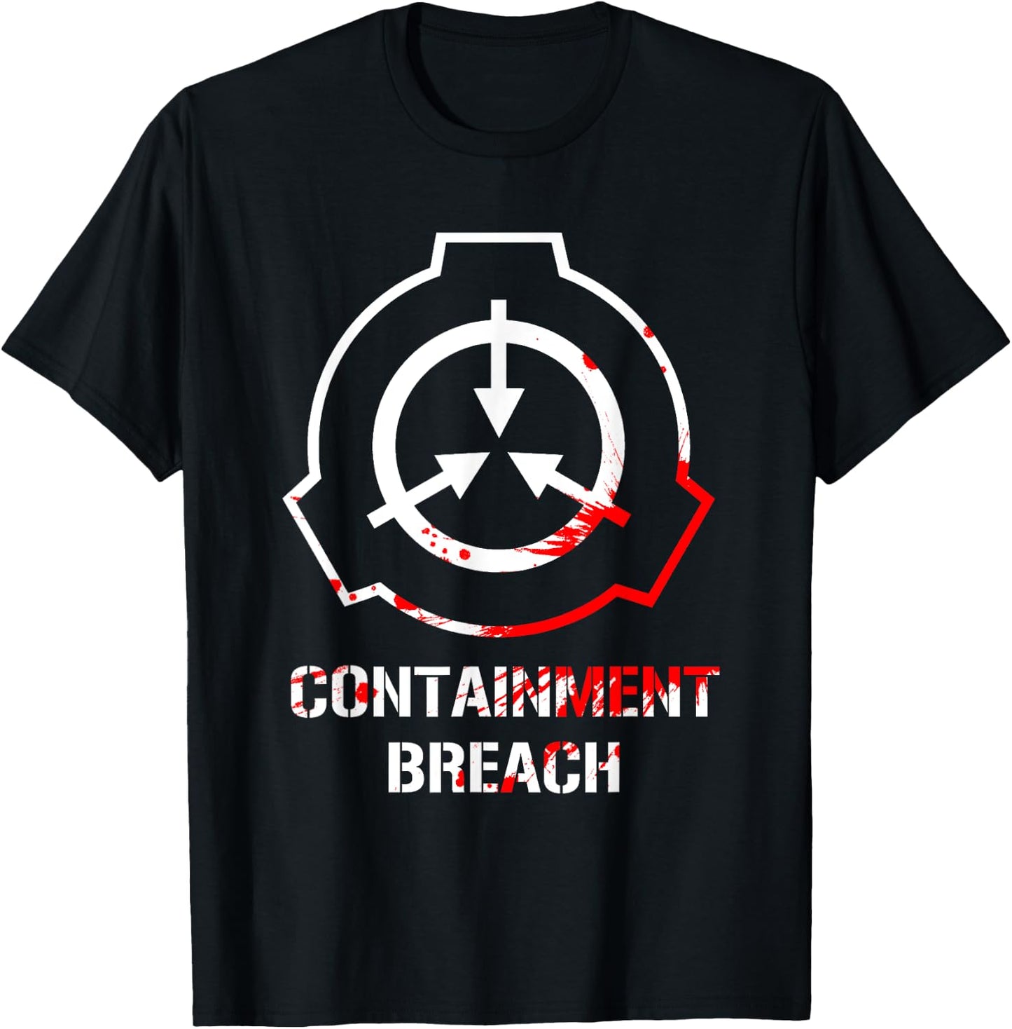 SCP Containment Bloody Logo Shirt T-Shirt - T-Shirt | Black
