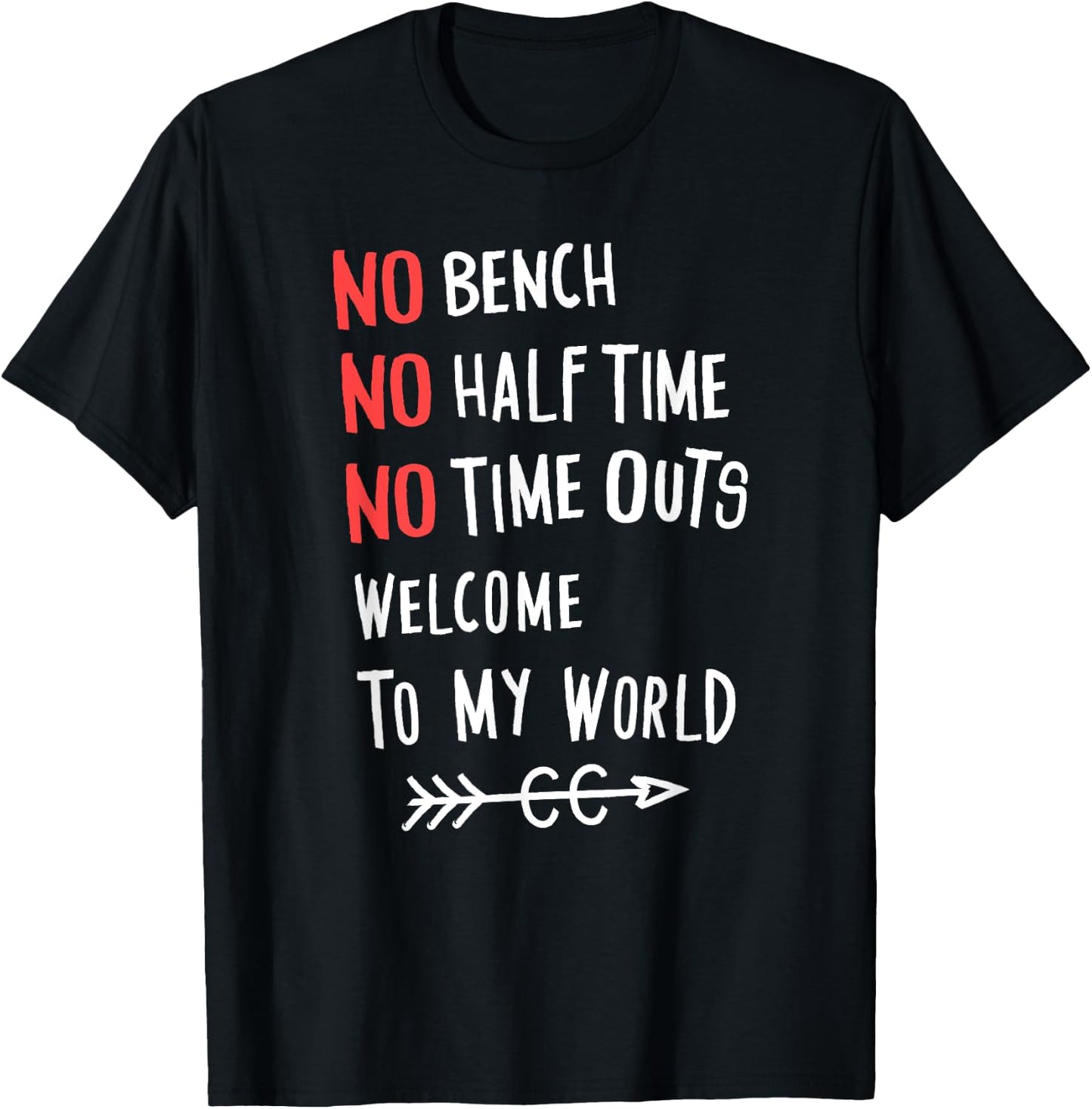 No Bench Half Time Outs Cross Country Runner Gift T-Shirt - T-Shirt | Black