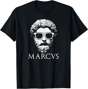 Stoicism Cool Marcus Aurelius Stoic T-Shirt - T-Shirt | Black
